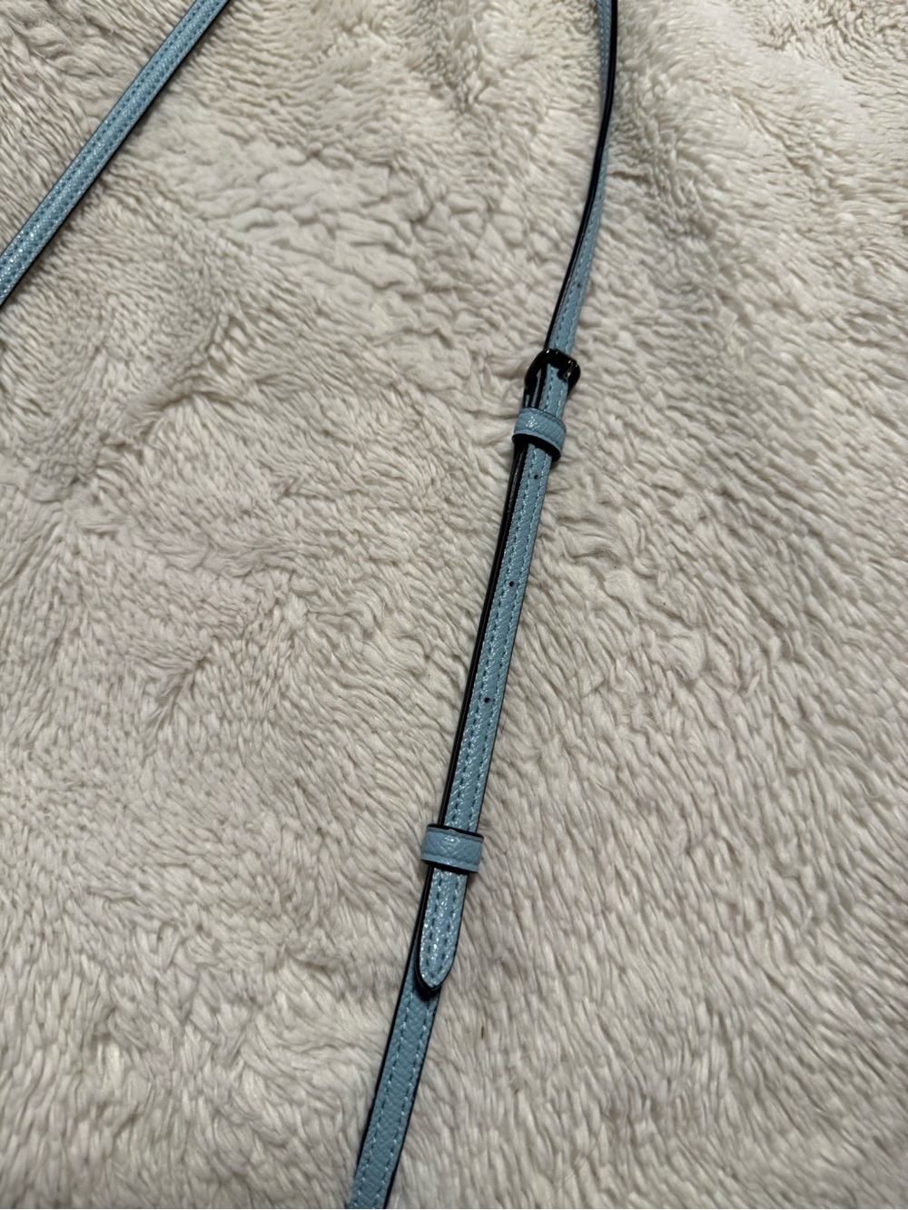 Coach Women's Blue Crossbody Wallet - Pebble Leather - Picture 7 of 7